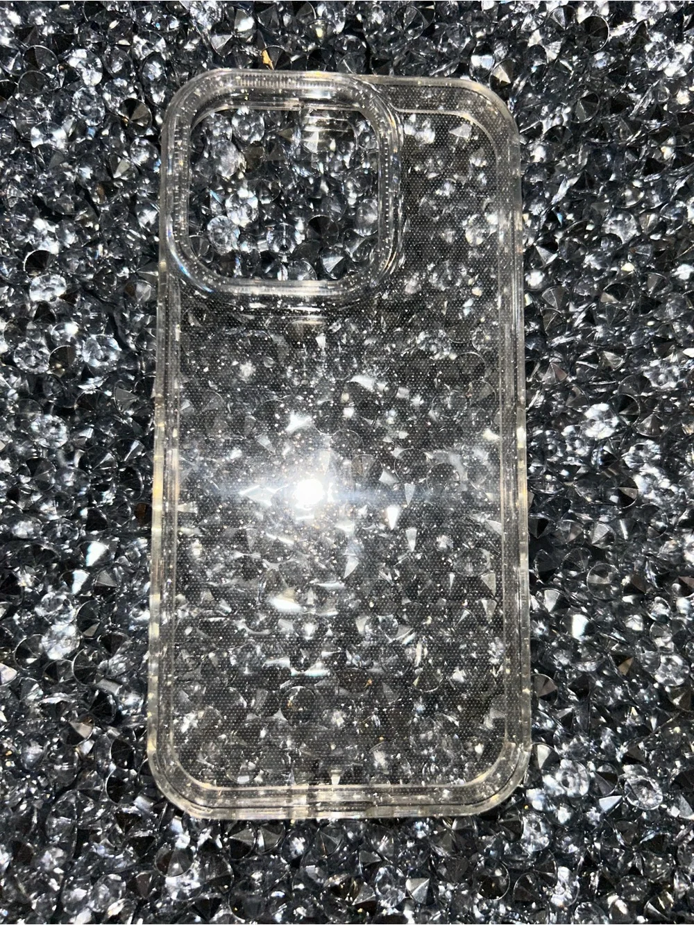 iPhone 15 pro Clear Glitter Phone Case - Unbranded